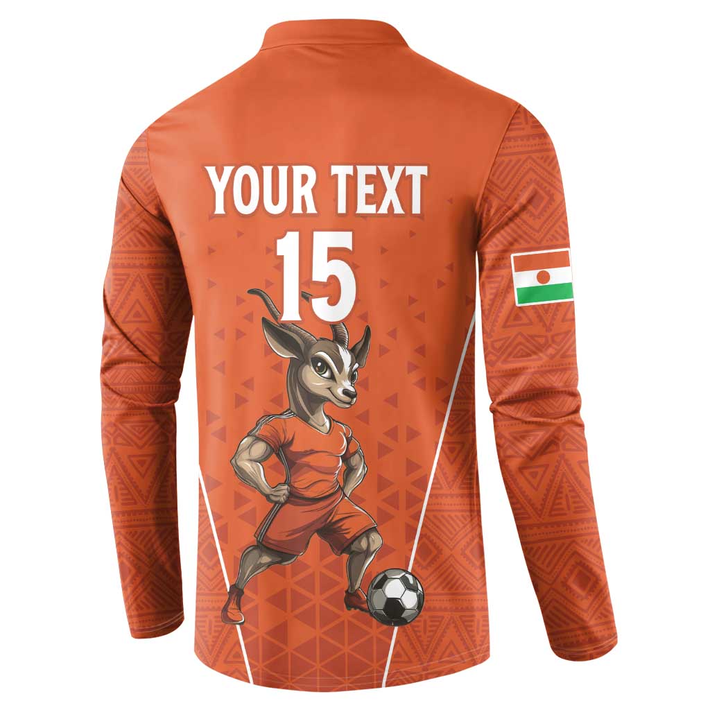 Custom Niger Football Button Sweatshirt Allez les Menas On Va Gagner