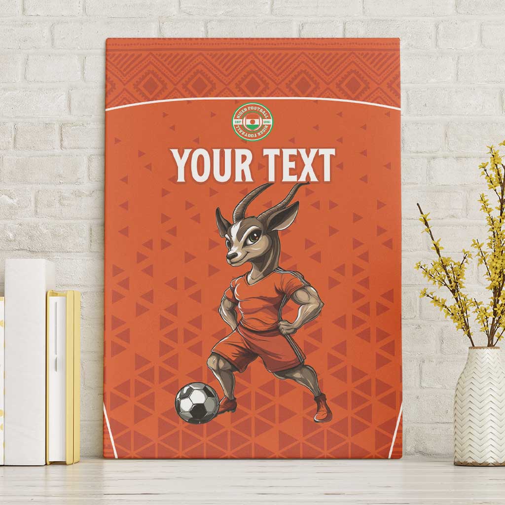 Custom Niger Football Canvas Wall Art Allez les Menas On Va Gagner