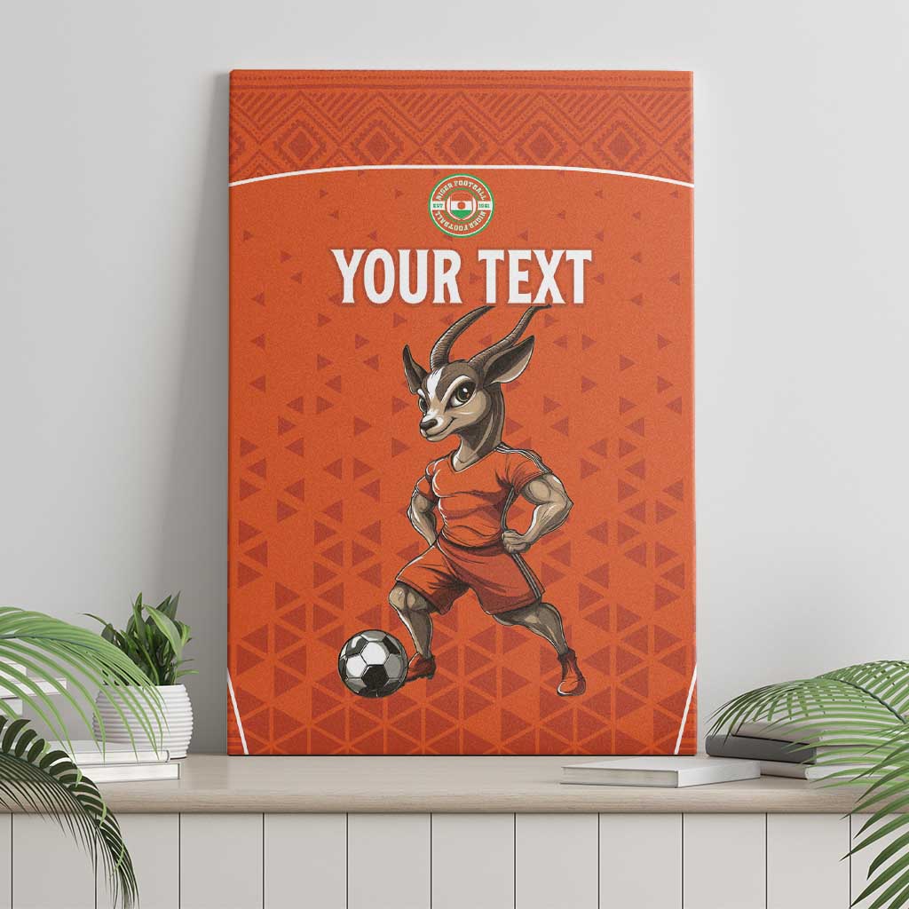 Custom Niger Football Canvas Wall Art Allez les Menas On Va Gagner