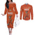 Custom Niger Football Couples Matching Off The Shoulder Long Sleeve Dress and Long Sleeve Button Shirt Allez les Menas On Va Gagner