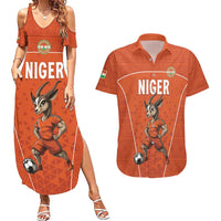 Custom Niger Football Couples Matching Summer Maxi Dress and Hawaiian Shirt Allez les Menas On Va Gagner
