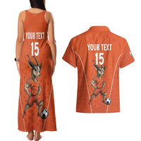 Custom Niger Football Couples Matching Tank Maxi Dress and Hawaiian Shirt Allez les Menas On Va Gagner