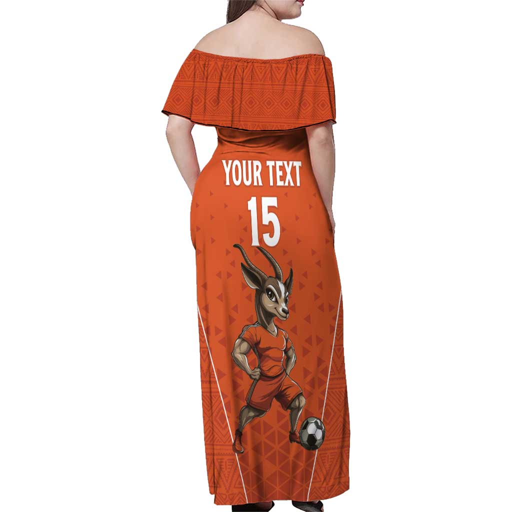 Custom Niger Football Family Matching Off Shoulder Maxi Dress and Hawaiian Shirt Allez les Menas On Va Gagner