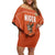 Custom Niger Football Family Matching Off Shoulder Short Dress and Hawaiian Shirt Allez les Menas On Va Gagner