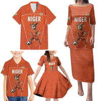 Custom Niger Football Family Matching Puletasi and Hawaiian Shirt Allez les Menas On Va Gagner