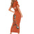Custom Niger Football Family Matching Short Sleeve Bodycon Dress and Hawaiian Shirt Allez les Menas On Va Gagner