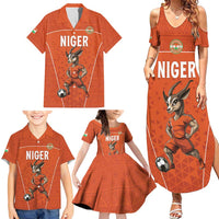 Custom Niger Football Family Matching Summer Maxi Dress and Hawaiian Shirt Allez les Menas On Va Gagner