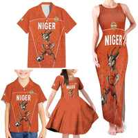 Custom Niger Football Family Matching Tank Maxi Dress and Hawaiian Shirt Allez les Menas On Va Gagner