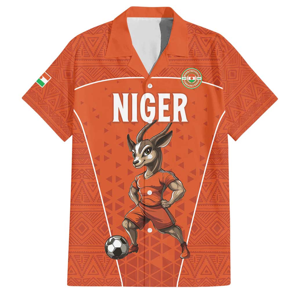 Custom Niger Football Hawaiian Shirt Allez les Menas On Va Gagner