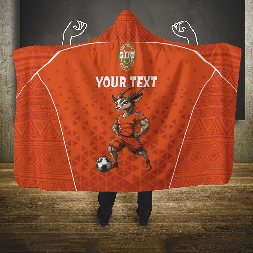 Custom Niger Football Hooded Blanket Allez les Menas On Va Gagner