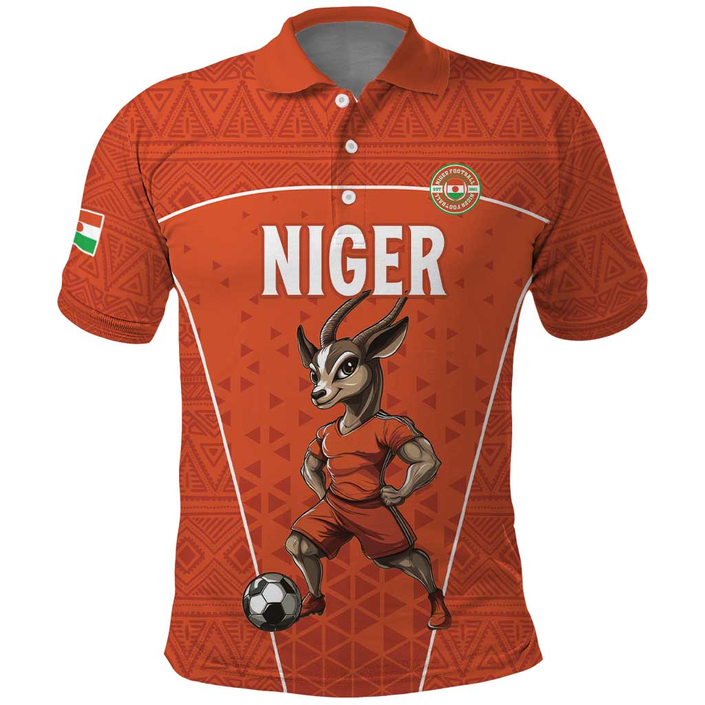 Custom Niger Football Polo Shirt Allez les Menas On Va Gagner