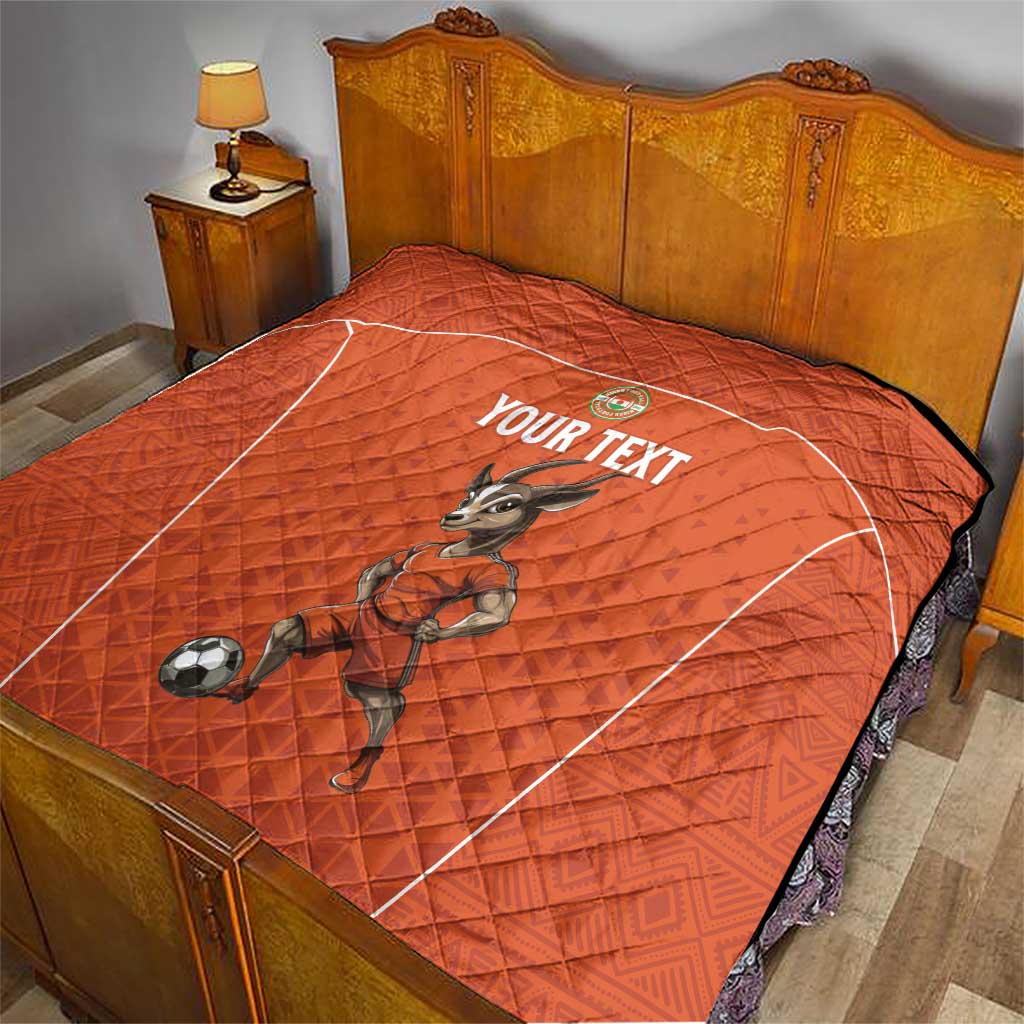 Custom Niger Football Quilt Allez les Menas On Va Gagner