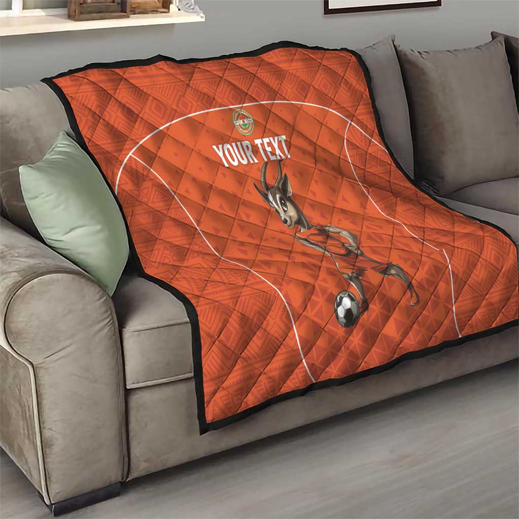 Custom Niger Football Quilt Allez les Menas On Va Gagner