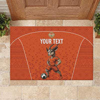 Custom Niger Football Rubber Doormat Allez les Menas On Va Gagner