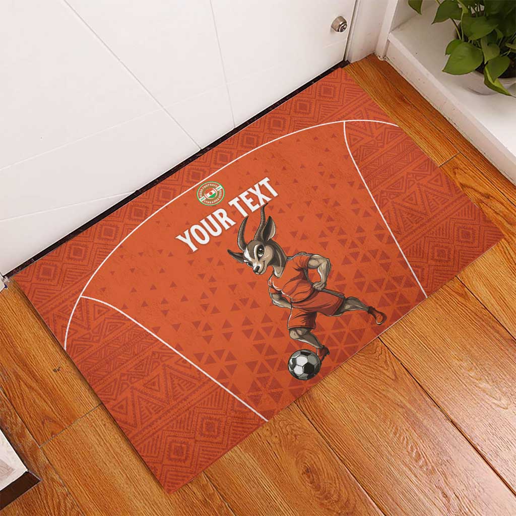 Custom Niger Football Rubber Doormat Allez les Menas On Va Gagner