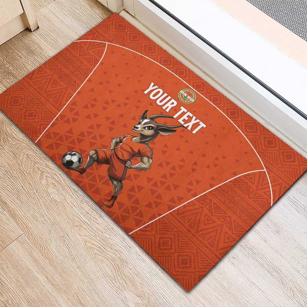Custom Niger Football Rubber Doormat Allez les Menas On Va Gagner