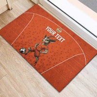 Custom Niger Football Rubber Doormat Allez les Menas On Va Gagner