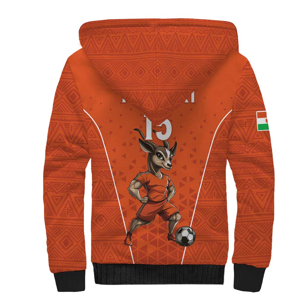 Custom Niger Football Sherpa Hoodie Allez les Menas On Va Gagner