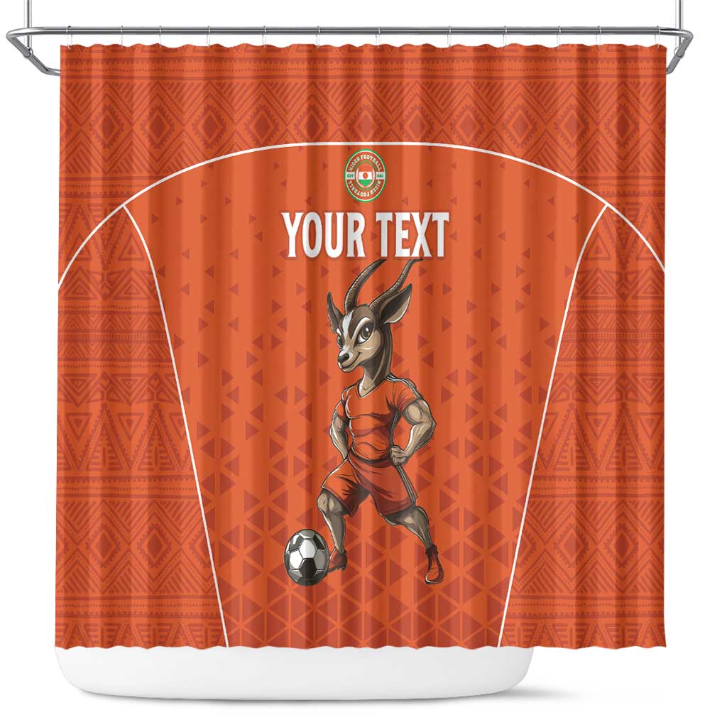 Custom Niger Football Shower Curtain Allez les Menas On Va Gagner