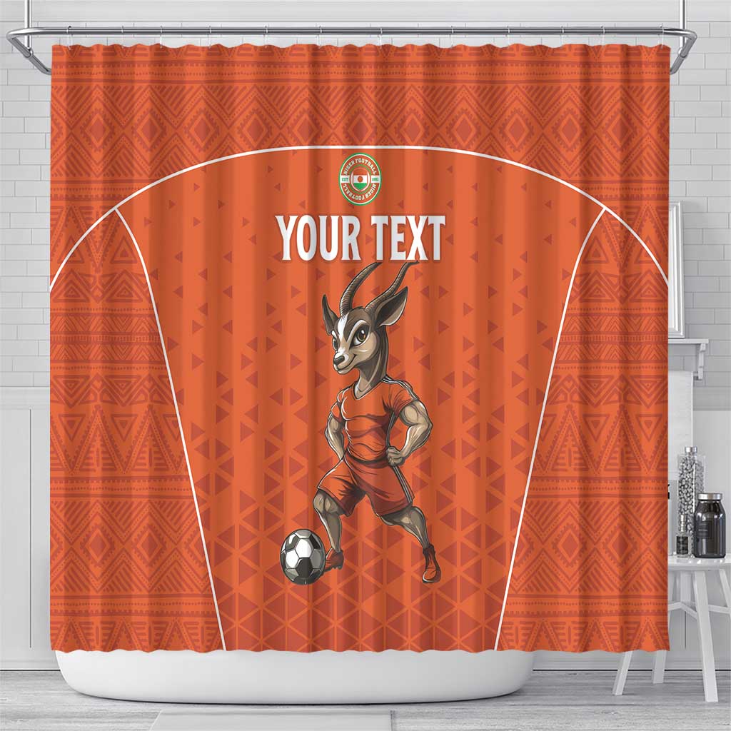Custom Niger Football Shower Curtain Allez les Menas On Va Gagner
