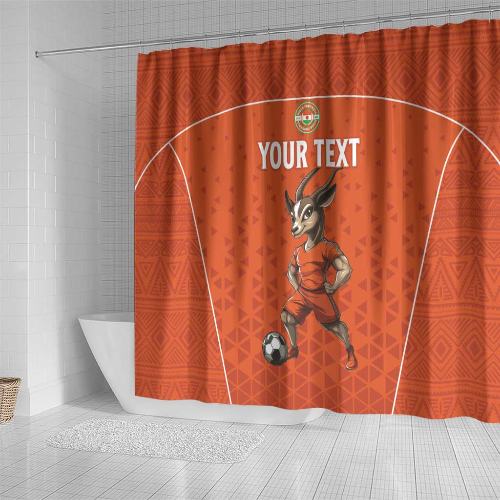 Custom Niger Football Shower Curtain Allez les Menas On Va Gagner