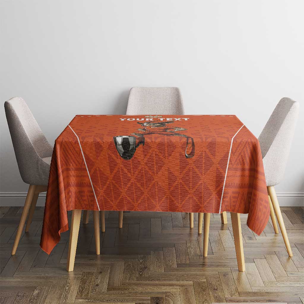 Custom Niger Football Tablecloth Allez les Menas On Va Gagner