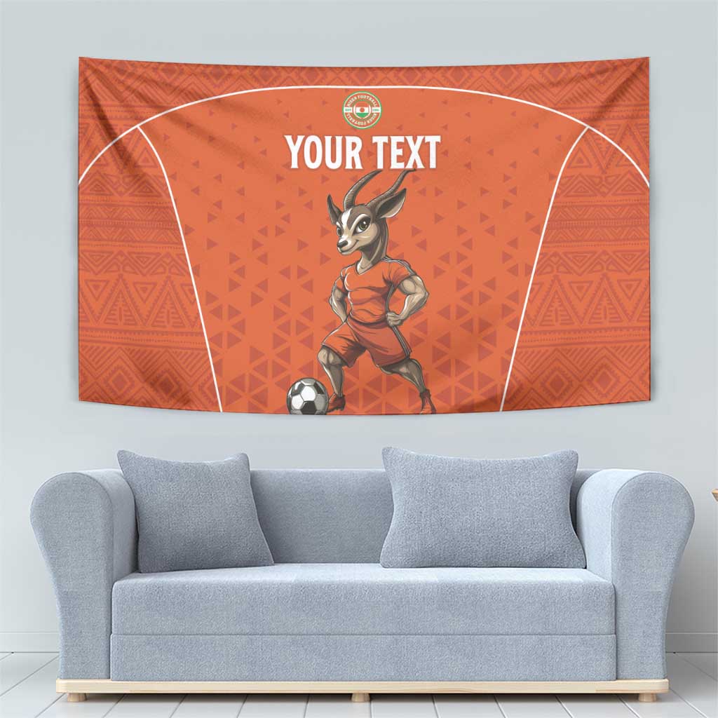 Custom Niger Football Tapestry Allez les Menas On Va Gagner