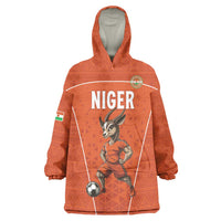 Custom Niger Football Wearable Blanket Hoodie Allez les Menas On Va Gagner