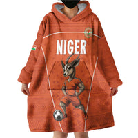 Custom Niger Football Wearable Blanket Hoodie Allez les Menas On Va Gagner