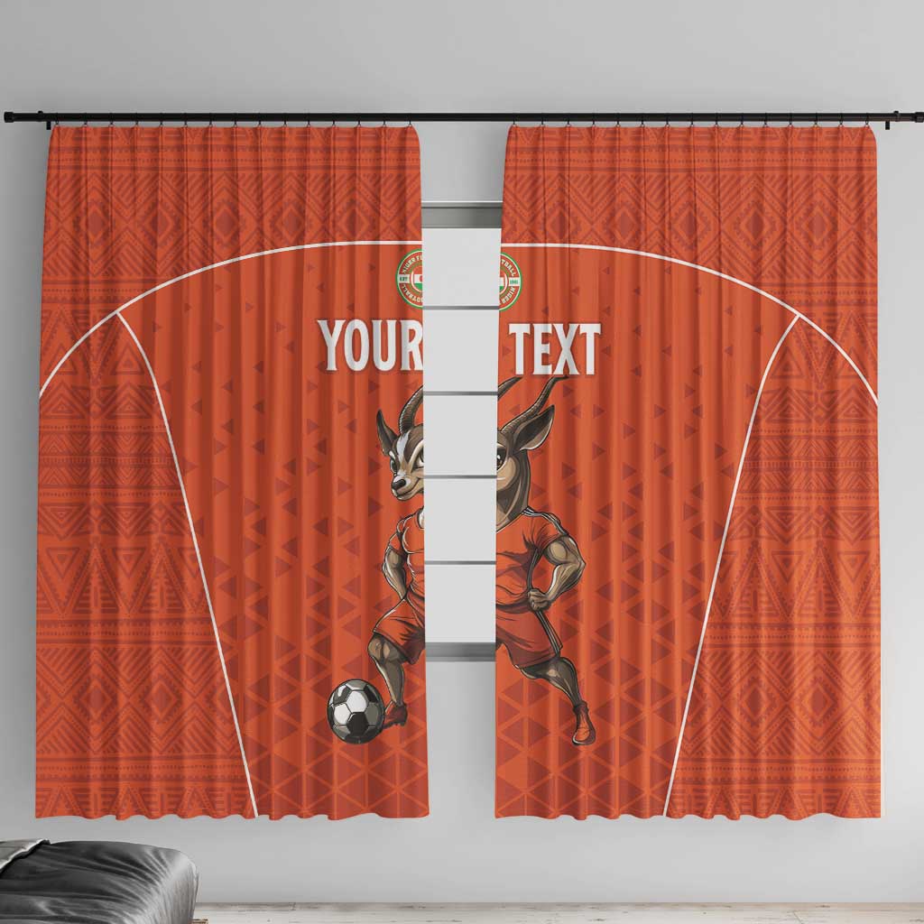 Custom Niger Football Window Curtain Allez les Menas On Va Gagner