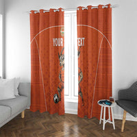 Custom Niger Football Window Curtain Allez les Menas On Va Gagner