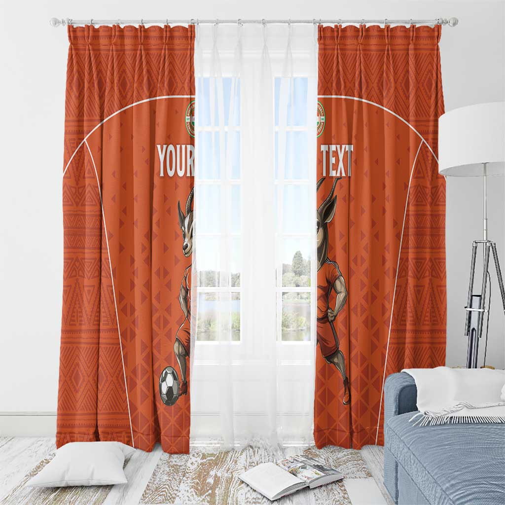 Custom Niger Football Window Curtain Allez les Menas On Va Gagner