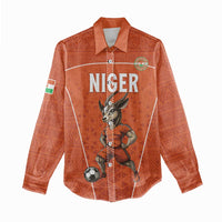 Custom Niger Football Women Casual Shirt Allez les Menas On Va Gagner