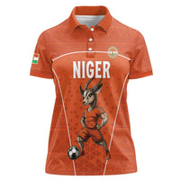 Custom Niger Football Women Polo Shirt Allez les Menas On Va Gagner