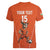 Custom Niger Football Women V-Neck T-Shirt Allez les Menas On Va Gagner