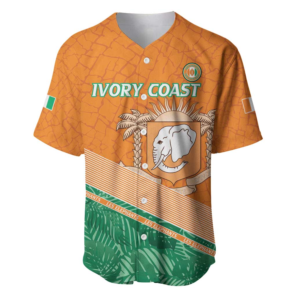 Ivory Coast Rugby Custom Baseball Jersey Allez Les Elephants