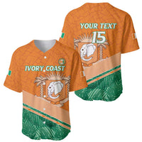 Ivory Coast Rugby Custom Baseball Jersey Allez Les Elephants