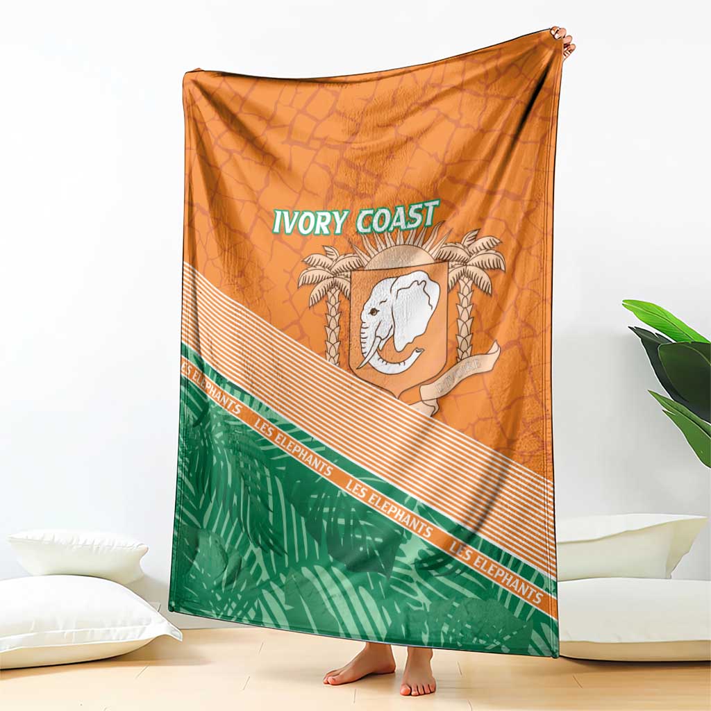 Ivory Coast Rugby Custom Blanket Allez Les Elephants