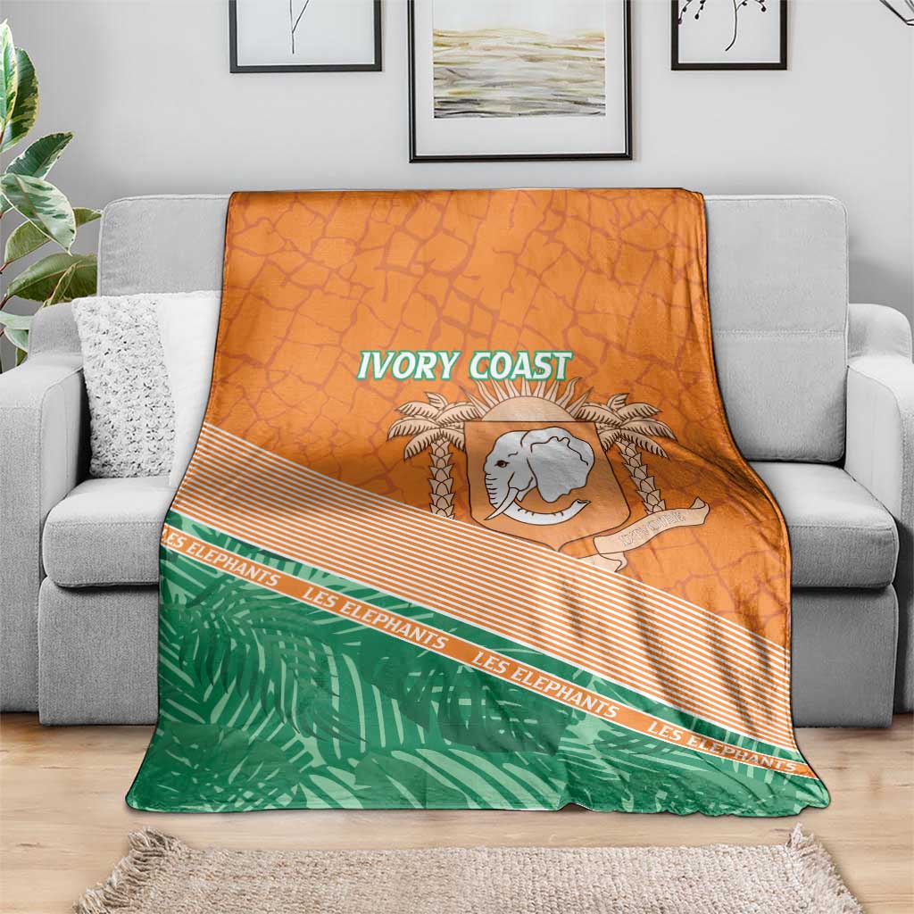 Ivory Coast Rugby Custom Blanket Allez Les Elephants