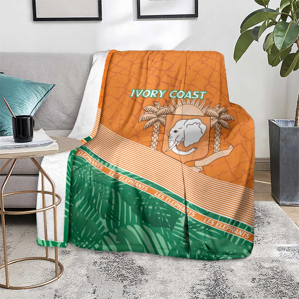 Ivory Coast Rugby Custom Blanket Allez Les Elephants