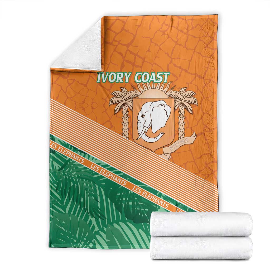 Ivory Coast Rugby Custom Blanket Allez Les Elephants