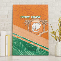 Ivory Coast Rugby Custom Canvas Wall Art Allez Les Elephants