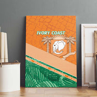 Ivory Coast Rugby Custom Canvas Wall Art Allez Les Elephants