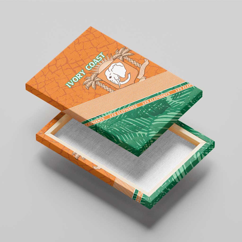 Ivory Coast Rugby Custom Canvas Wall Art Allez Les Elephants