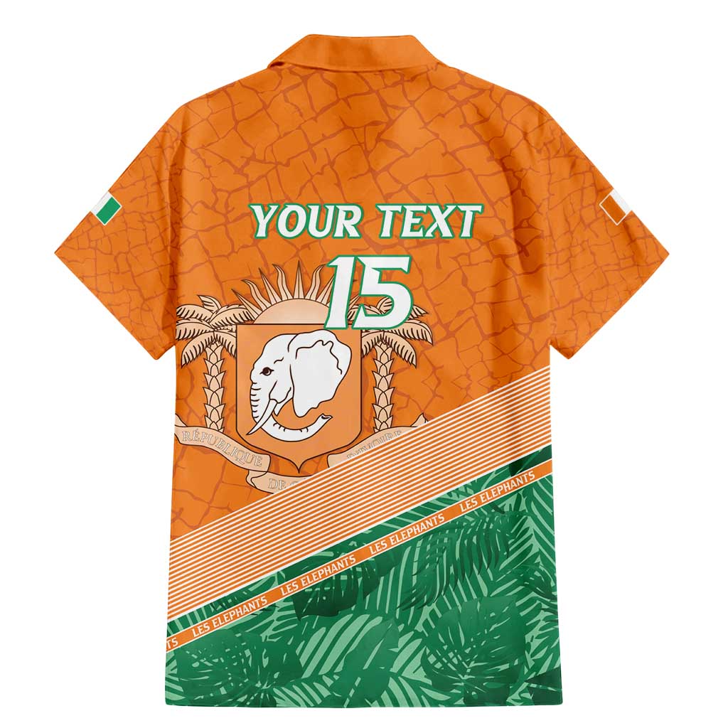 Ivory Coast Rugby Custom Family Matching Mermaid Dress and Hawaiian Shirt Allez Les Elephants