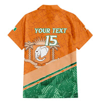 Ivory Coast Rugby Custom Family Matching Mermaid Dress and Hawaiian Shirt Allez Les Elephants