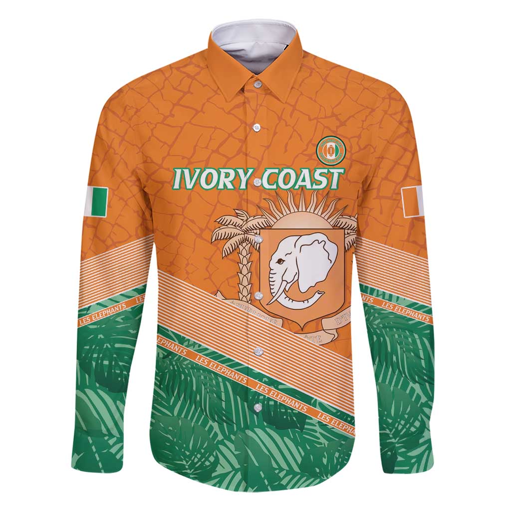 Ivory Coast Rugby Custom Family Matching Mermaid Dress and Hawaiian Shirt Allez Les Elephants