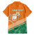 Ivory Coast Rugby Custom Family Matching Off The Shoulder Long Sleeve Dress and Hawaiian Shirt Allez Les Elephants