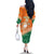 Ivory Coast Rugby Custom Family Matching Off The Shoulder Long Sleeve Dress and Hawaiian Shirt Allez Les Elephants