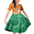 Ivory Coast Rugby Custom Family Matching Off Shoulder Short Dress and Hawaiian Shirt Allez Les Elephants